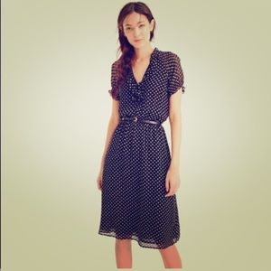 J. Crew Polka Dot ruffle dress